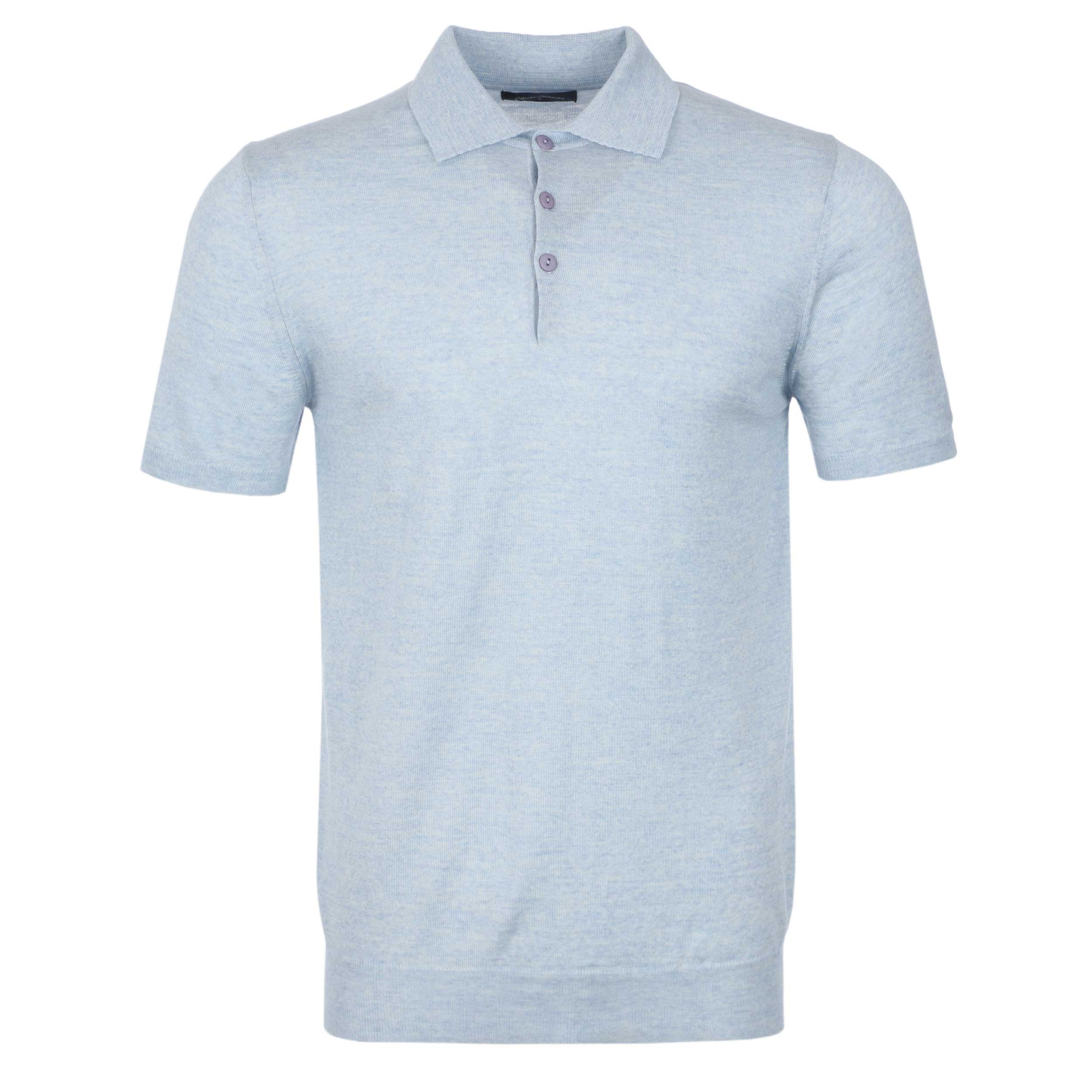 Oliver Sweeney Covehithe Polo Knitwear in Light Blue