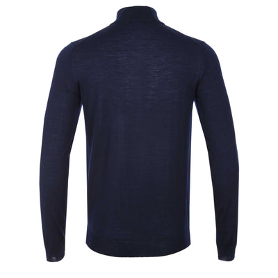 Oliver Sweeney Curragh 1/4 Zip Knitwear in Navy Back