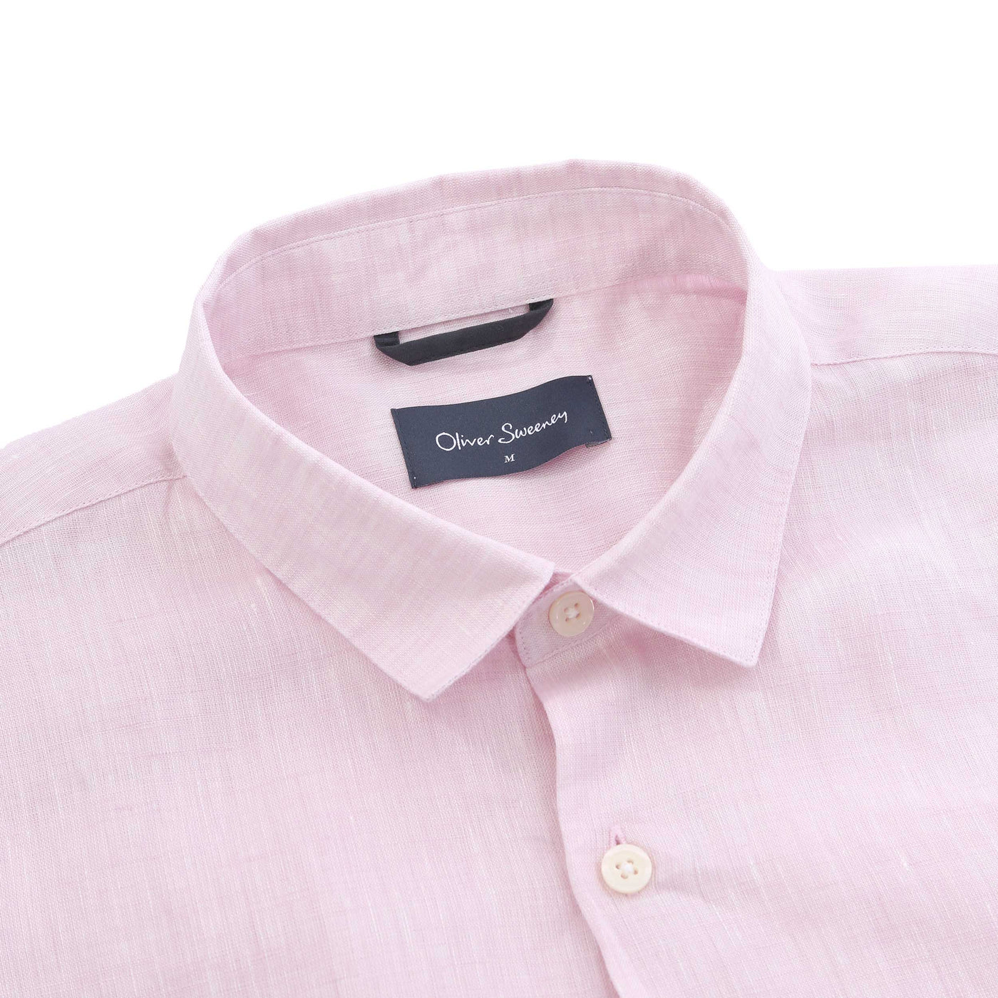 Oliver Sweeney Eakring SS Shirt in Pink Collar