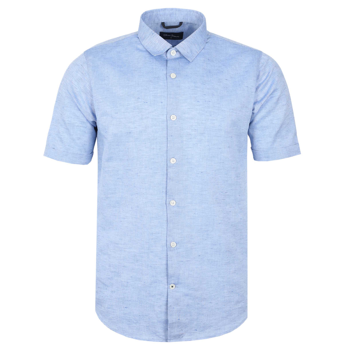 Oliver Sweeney Eakring SS Shirt in Sky Blue Front