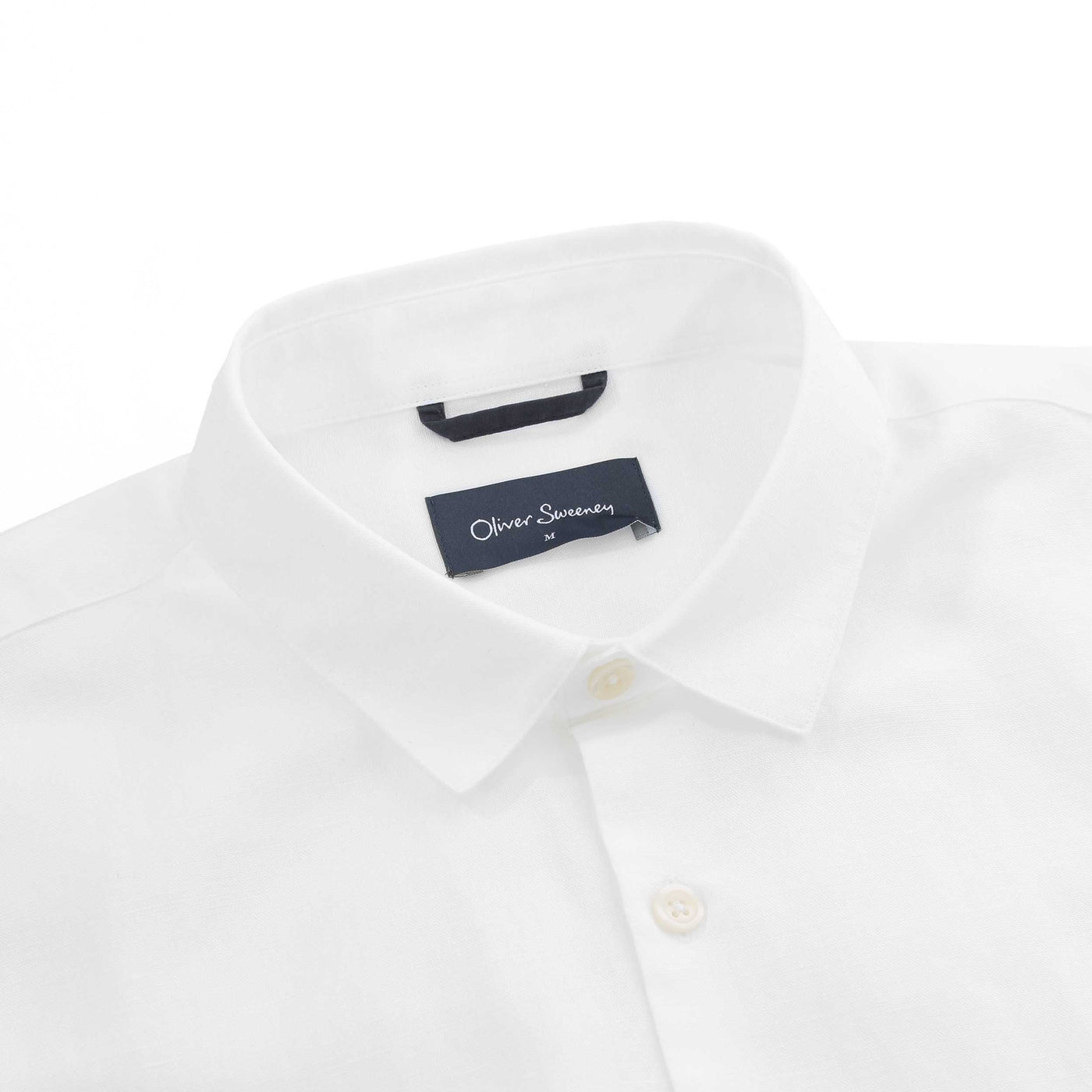 Oliver Sweeney Eakring SS Shirt in White Collar