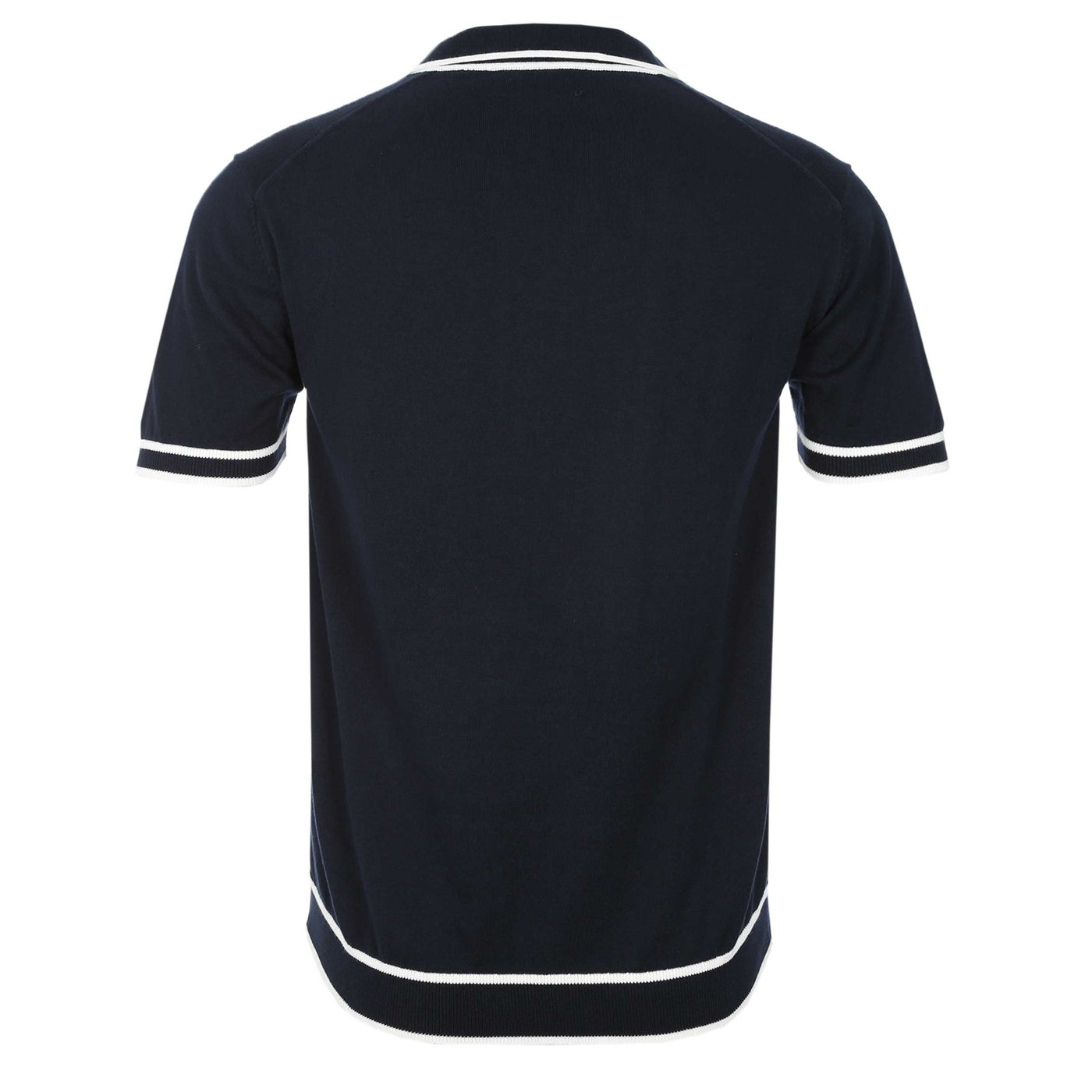 Oliver Sweeney Garras Knit Polo Shirt in Navy