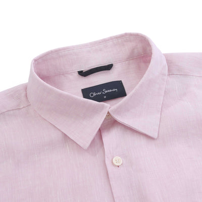 Oliver Sweeney Hawkesworth Shirt in Pink Collar