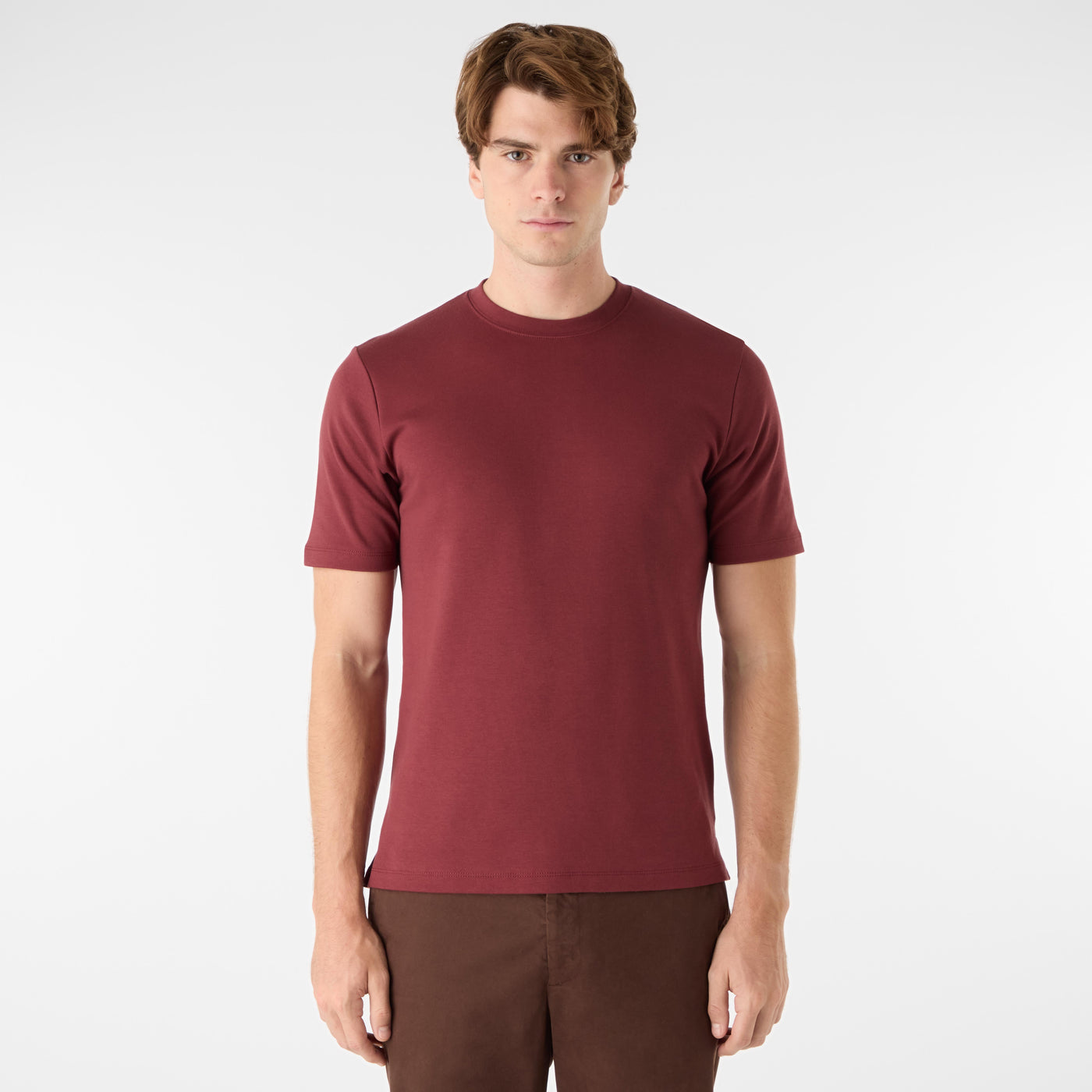 Oliver Sweeney Palmela T Shirt in Mulberry Model