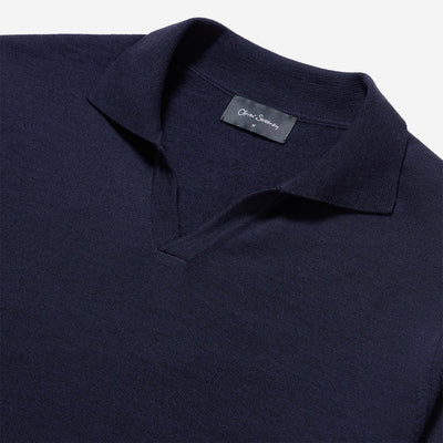 Oliver Sweeney Wexford Knitwear in Navy Collar