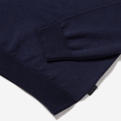 Oliver Sweeney Wexford Knitwear in Navy Logo Tab