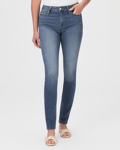 Paige Ladies Hoxton Ultra Skinny Jean in Tristan Blue Front