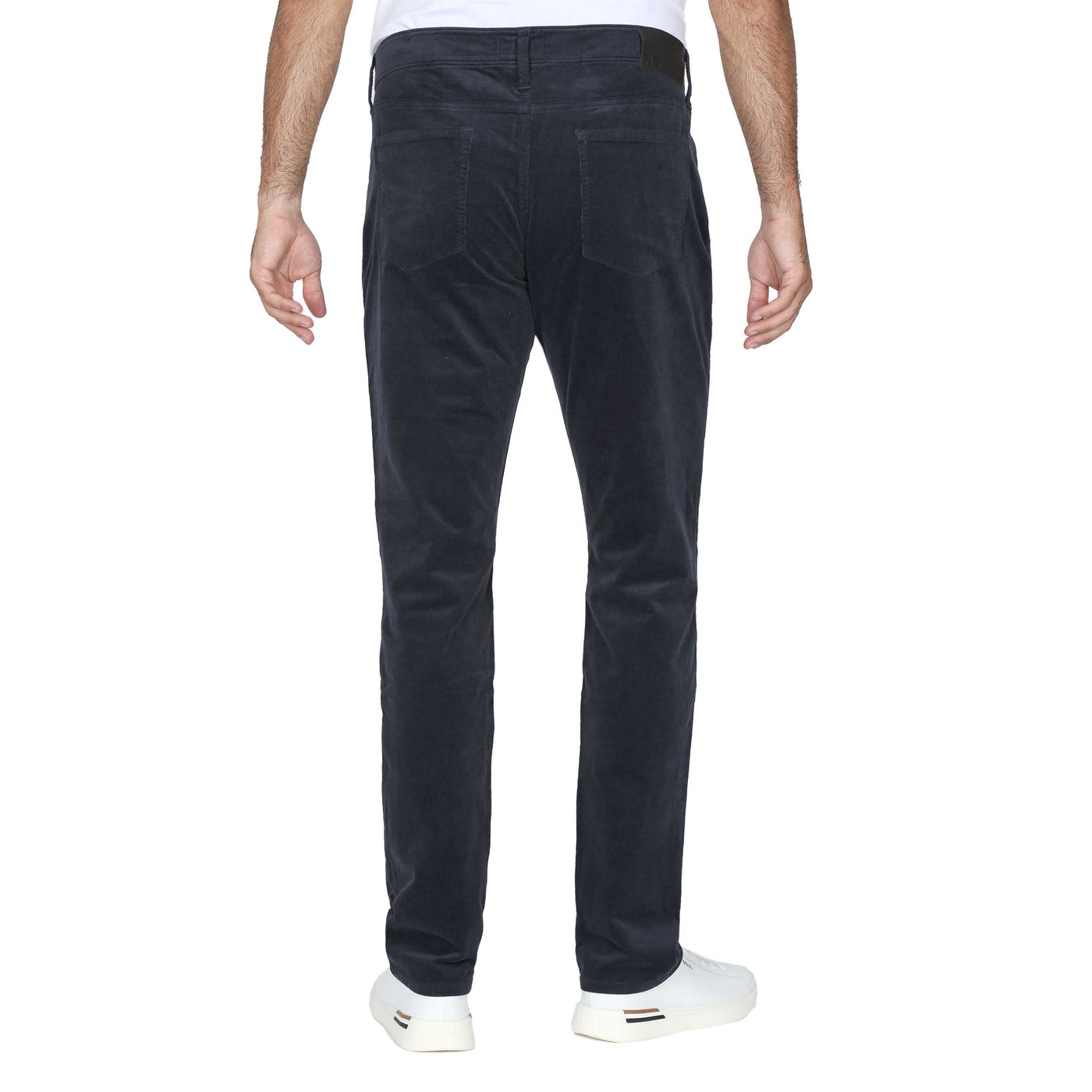 Paige Lennox Corduroy Trouser in Deep Anchor Blue Back