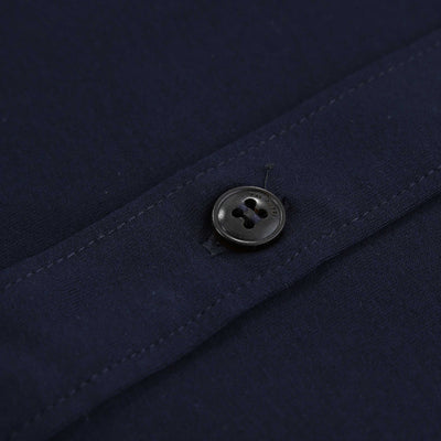 Pal Zileri Short Sleeve Button Thru Shirt in Navy Button