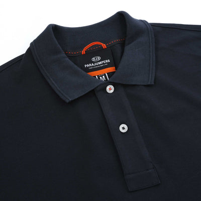 Parajumpers Gangapuma Polo Shirt in Navy Collar