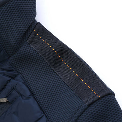 Parajumpers Jayden Quilted Fleece Jacket in Dark Avio Shoulder Detail