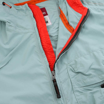 Parajumpers Nigel Hooded Jacket in Mineral Green Placket