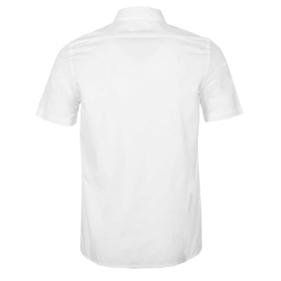Paul Smith Casual Fit Zeb Badge SS Shirt in White Back