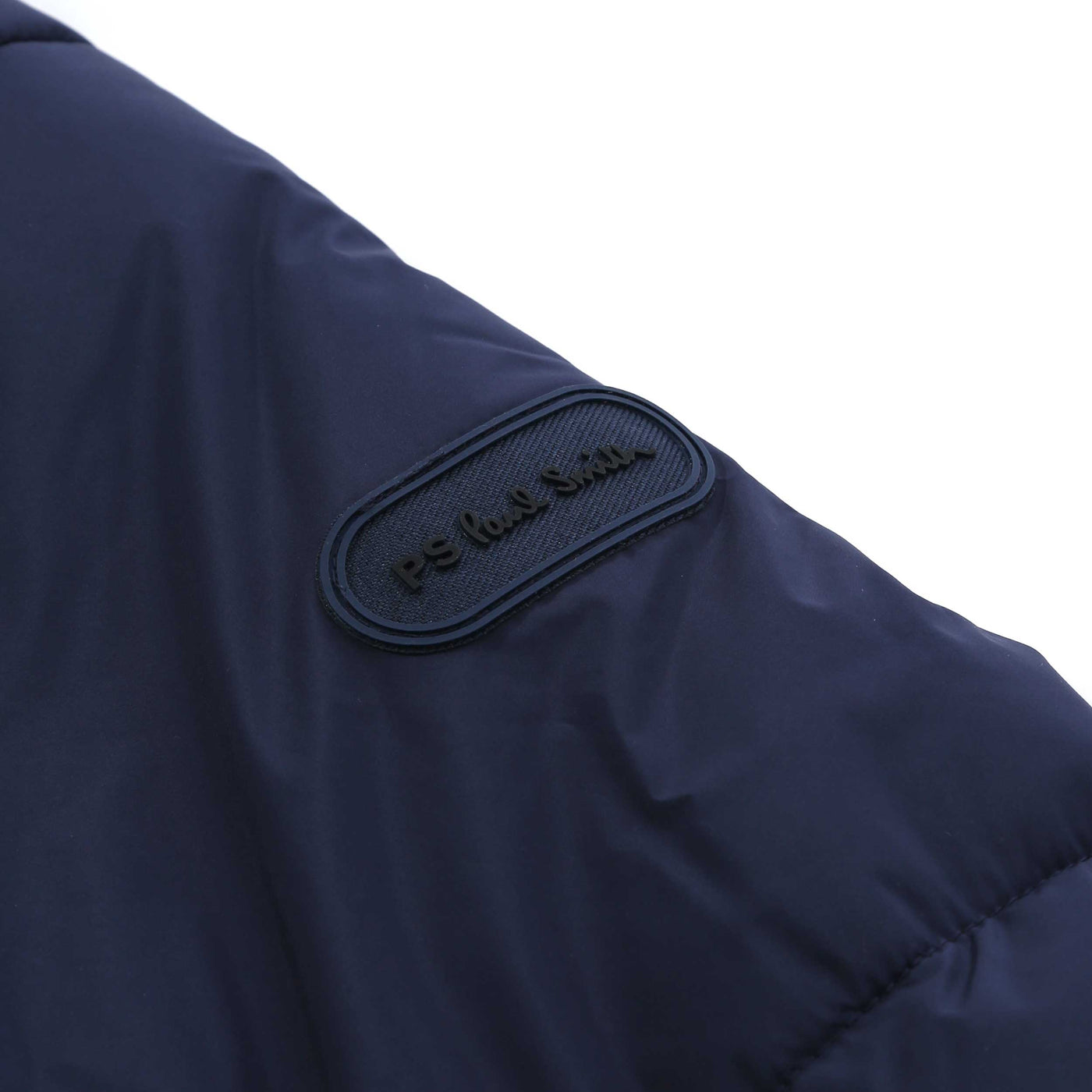 Paul Smith Fibre Down Parka in Navy Logo