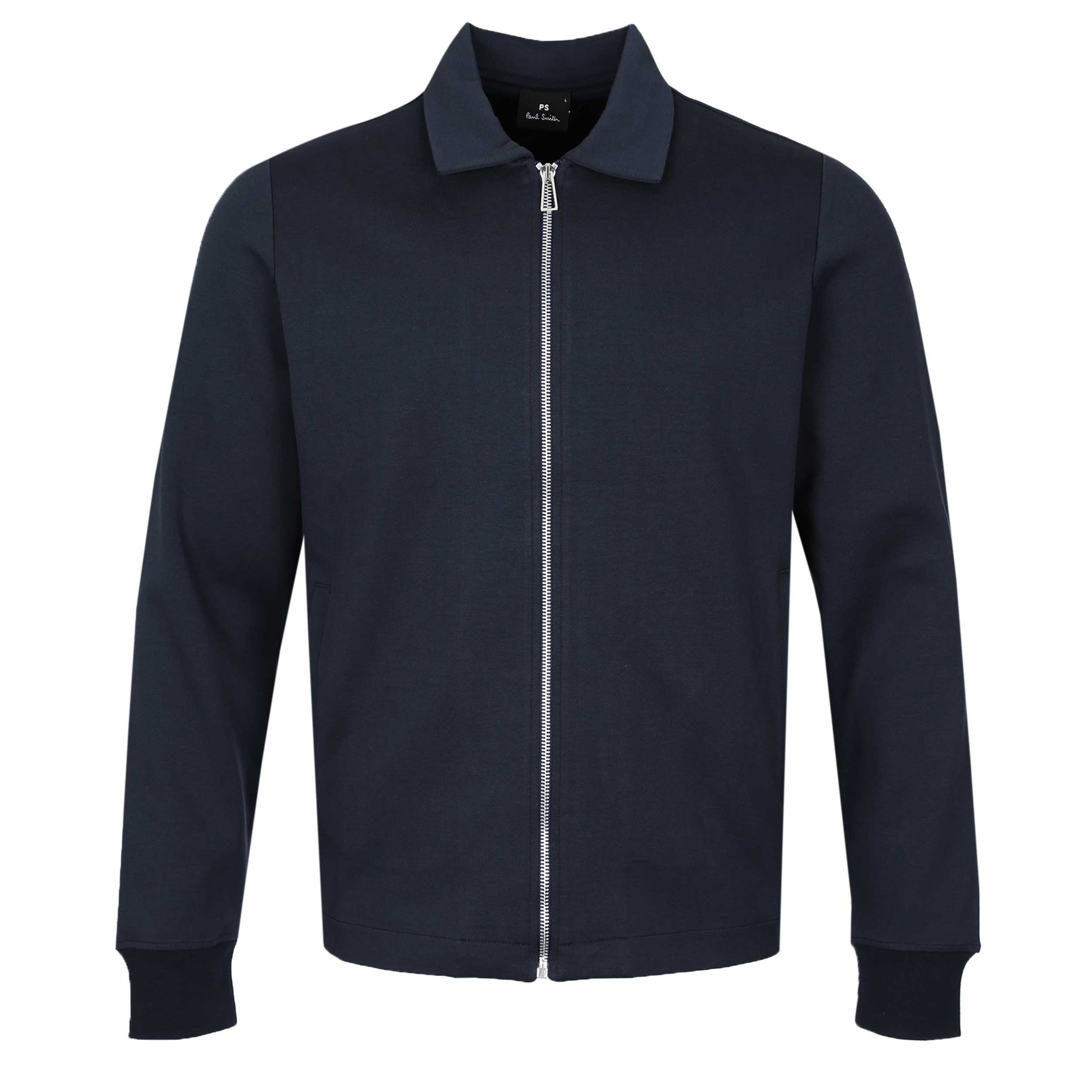 Paul Smith Full Zip Collar Sweat Top in Navy