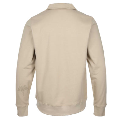 Paul Smith Half Zip Collar Sweat Top in Camel Back
