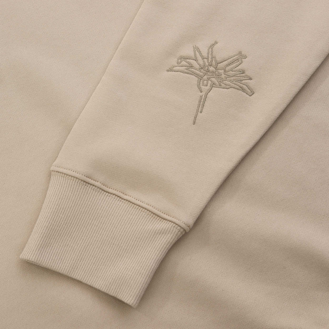 Paul Smith Half Zip Collar Sweat Top in Camel Detail