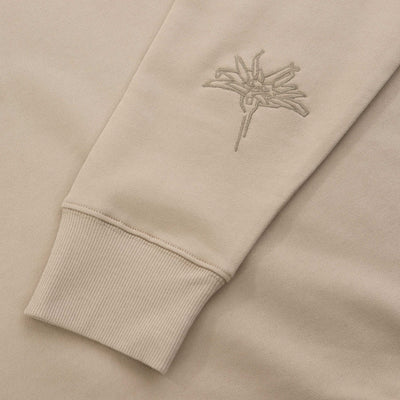 Paul Smith Half Zip Collar Sweat Top in Camel Detail