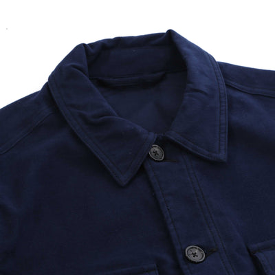 Paul Smith Military Overshirt in Navy Collar