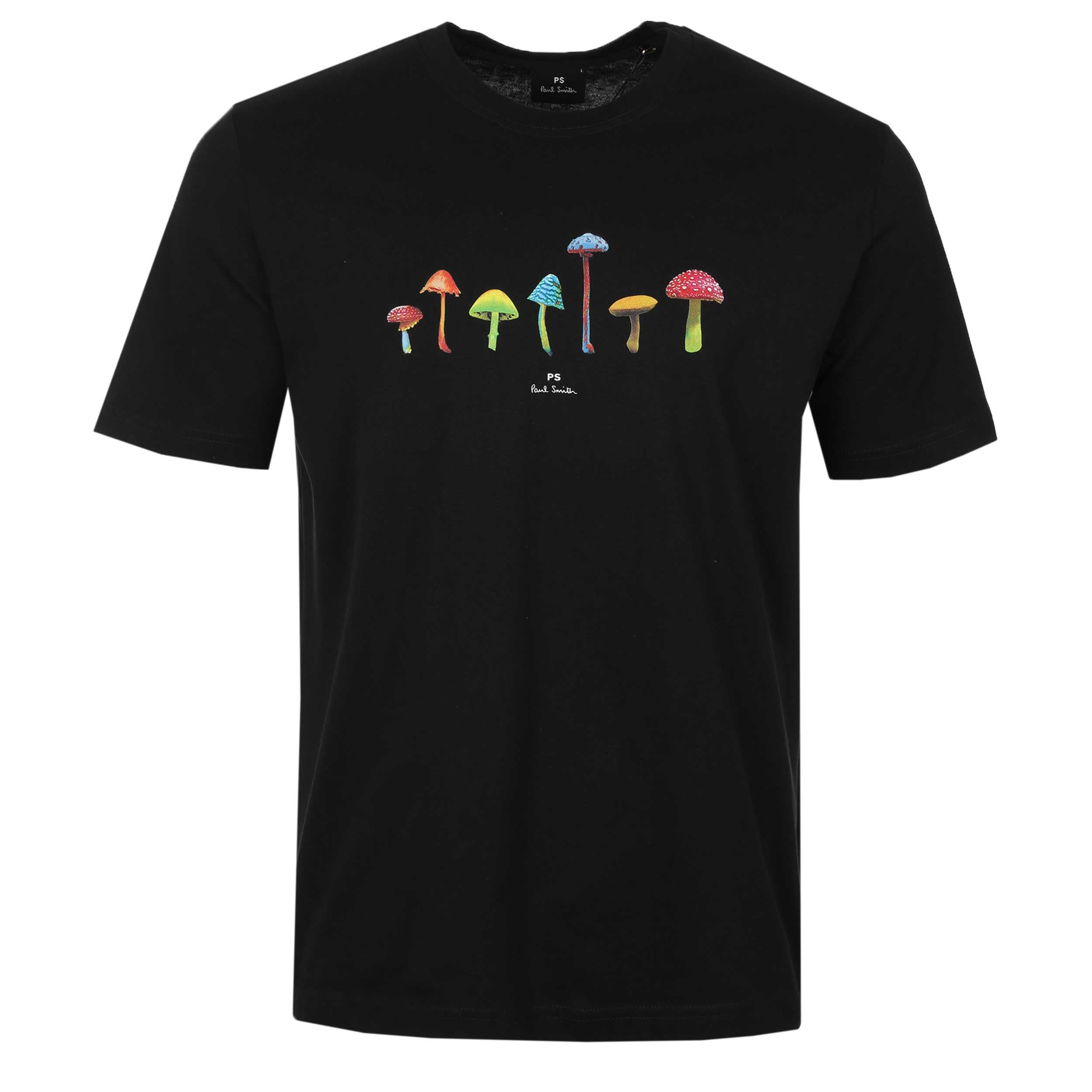 Paul Smith Mushrooms T Shirt in Black