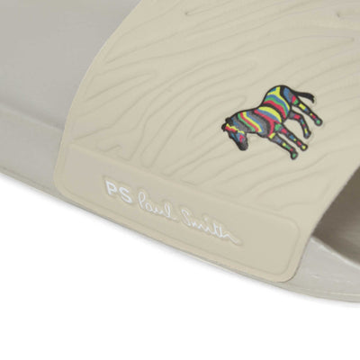 Paul Smith Nyro Zebra Slide in Off White Logo