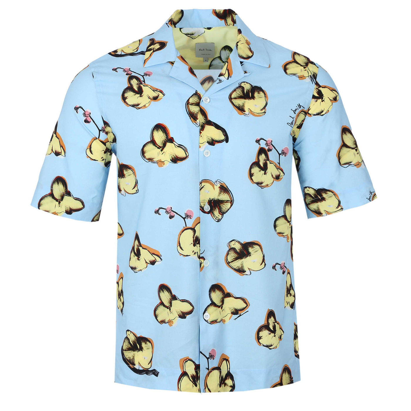 Paul Smith Orchid Reg Fit SS Shirt in Light Blue