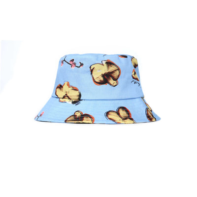 Paul Smith Orchids Bucket Hat in Cobalt Blue Back