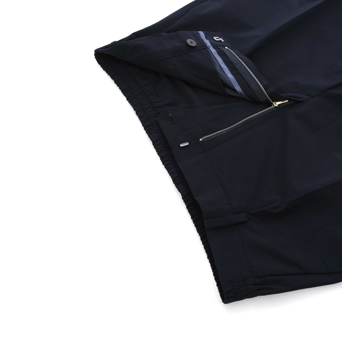 Paul Smith Pleated Trouser in Dark Navy Fly
