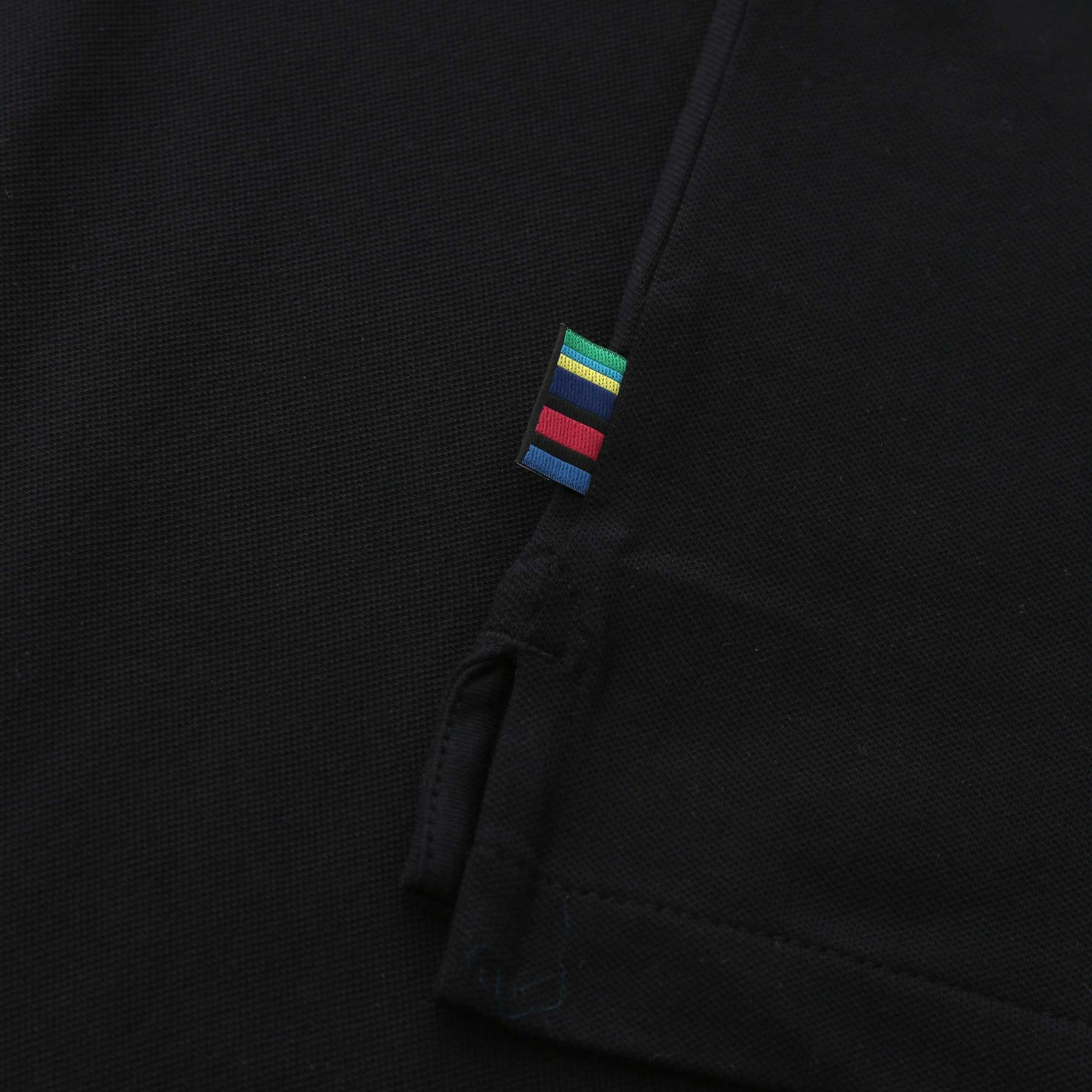 Paul Smith Reg Fit Contrast Tipping Polo Shirt in Black Logo Tab