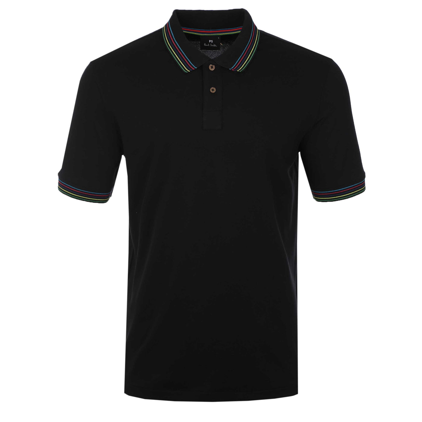 Paul Smith Reg Fit Contrast Tipping Polo Shirt in Black