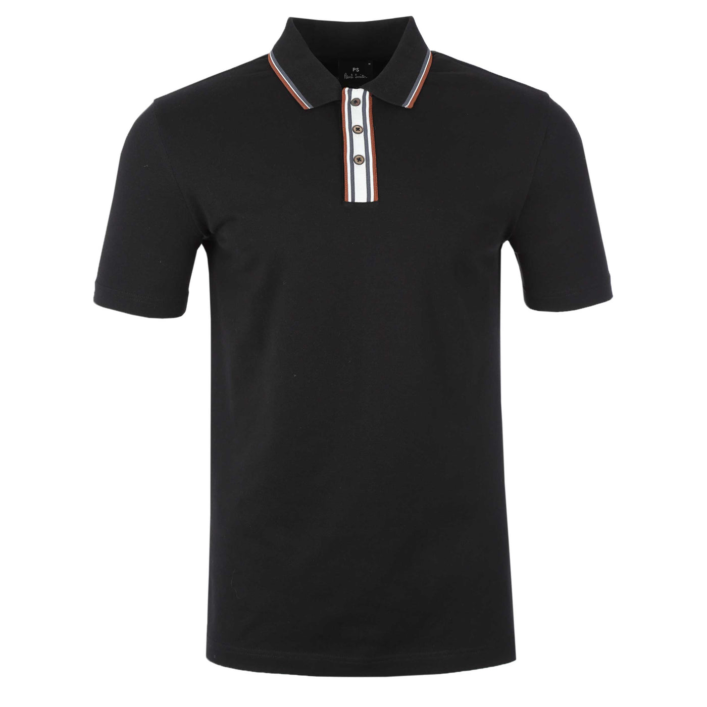Paul Smith Reg Fit SSLV Polo Shirt in Black