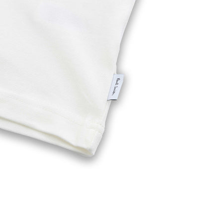 Paul Smith Reg Fit SSLV Polo Shirt in Off White Logo Tab