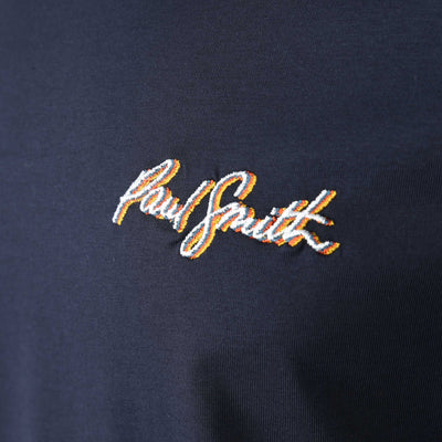Paul Smith Shadow Logo T Shirt in Dark Navy Logo