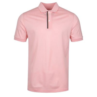 Paul Smith Signature Stripe Polo Shirt in Pink