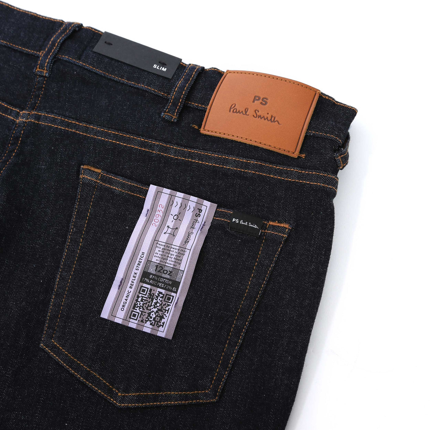 Paul Smith Slim Fit Jean in Indigo Denim Logo Badge