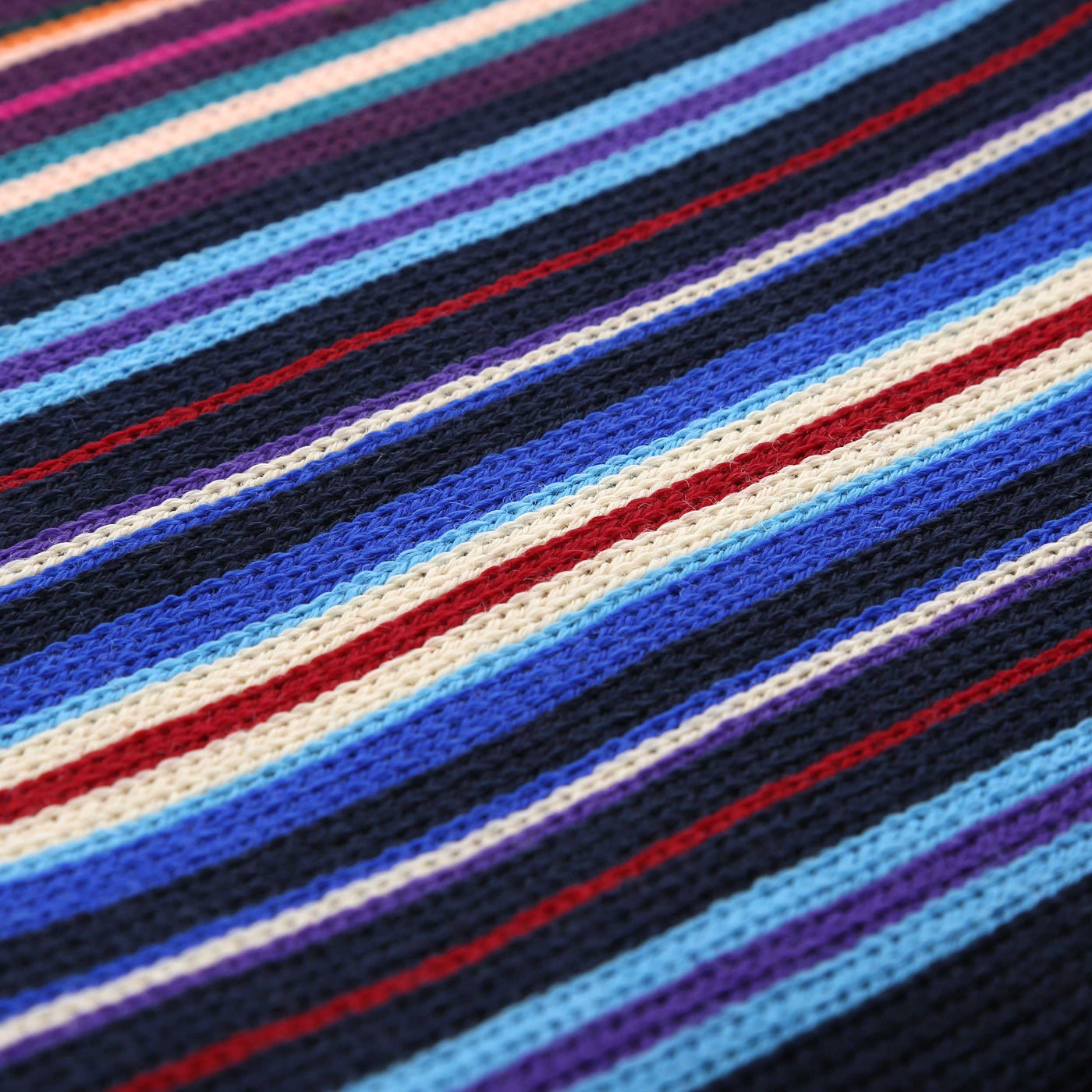 Paul Smith Spectrum Stripe Scarf in Navy Design