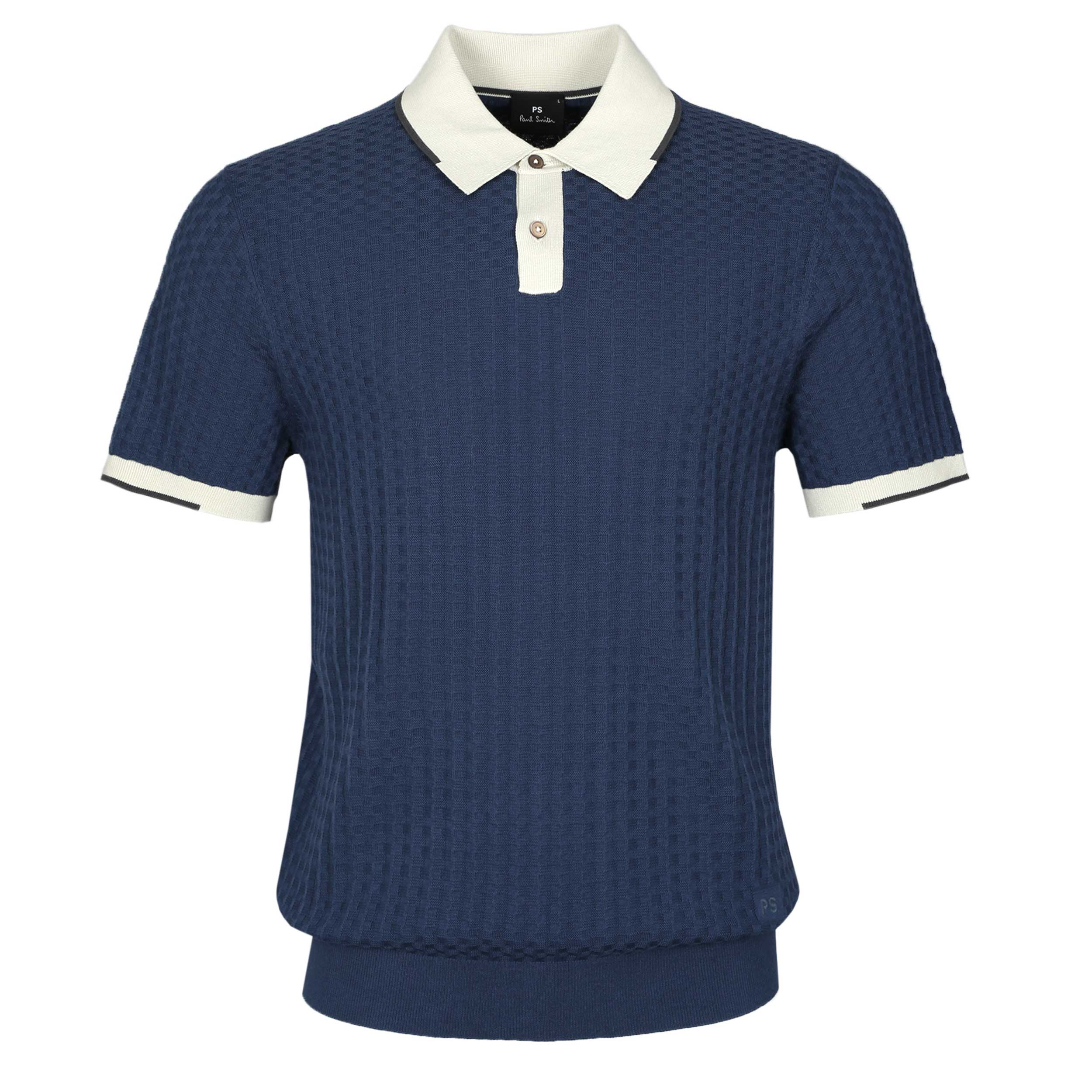 Paul Smith Sweater SS Polo in Blue