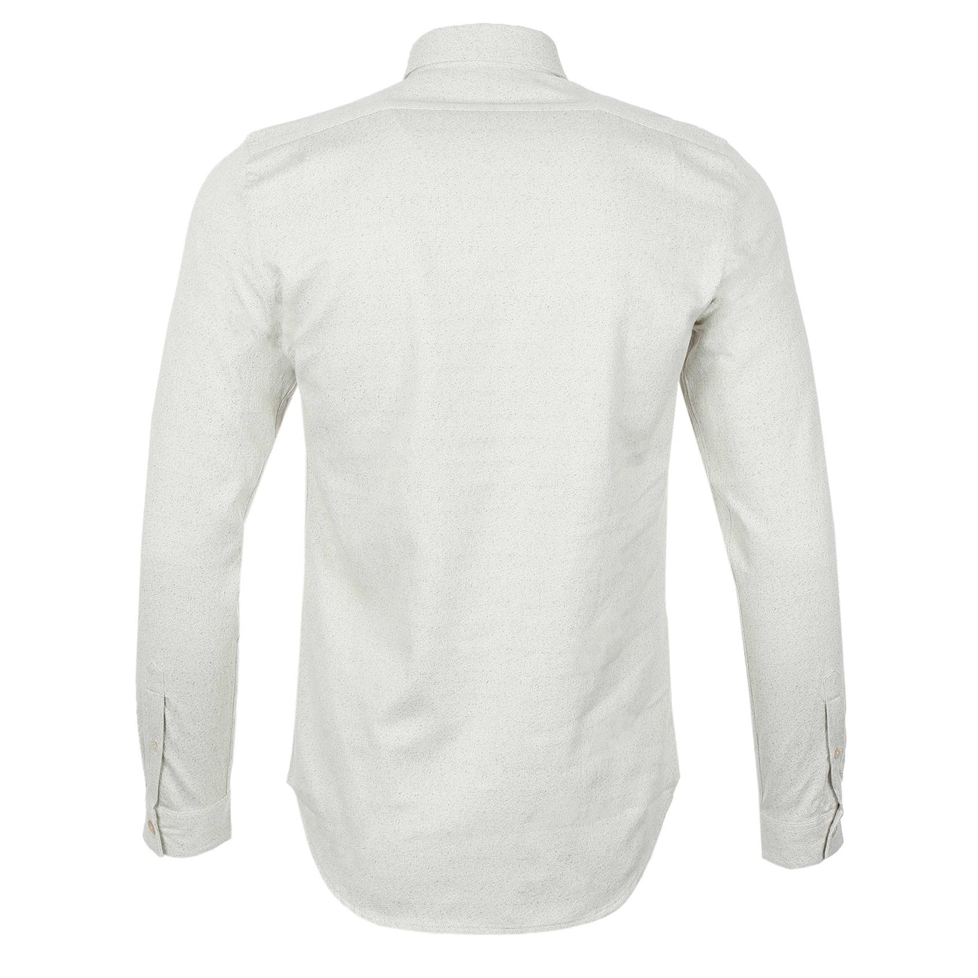 Paul Smith Tailored Fit LS Shirt in Stone White Fleck Back