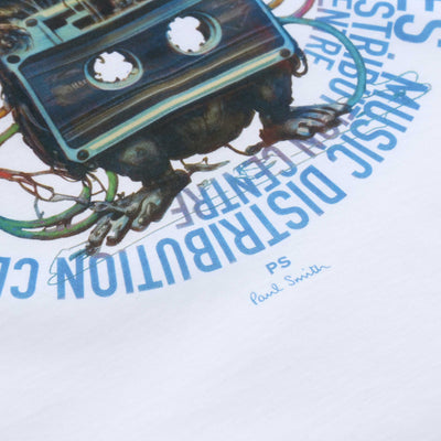 Paul Smith Tape Bunny T Shirt in White Logo