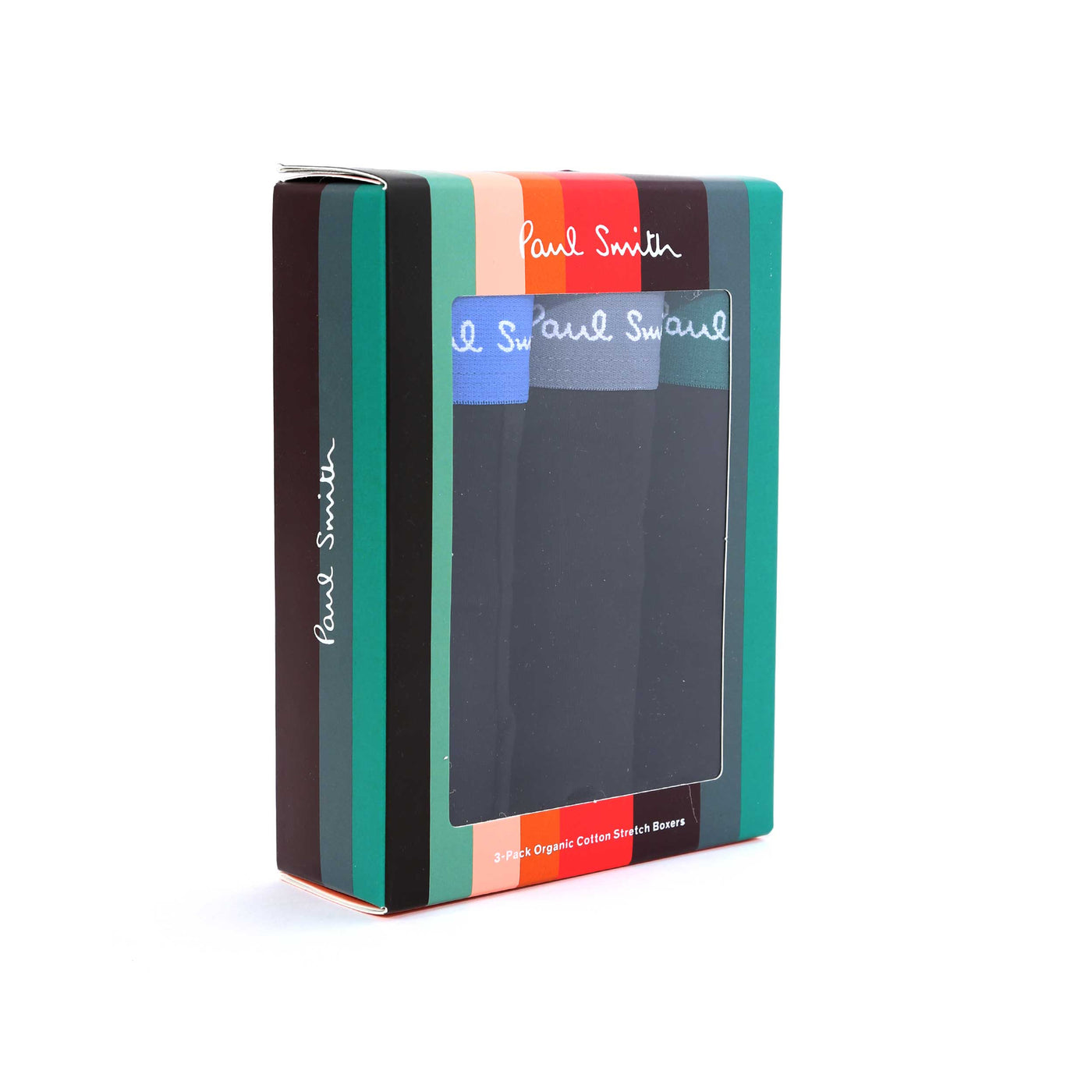 Paul Smith Trunk 3 Pack Colour Band Underwear in Black Box
