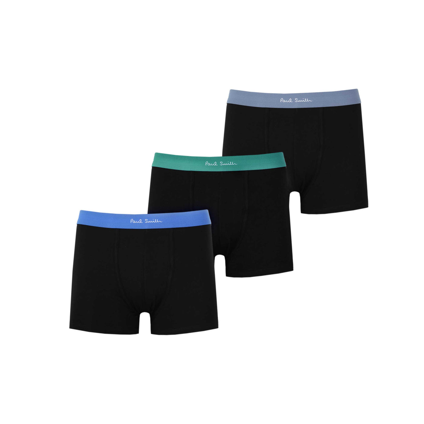 Paul Smith Trunk 3 Pack Colour Band Underwear in Black