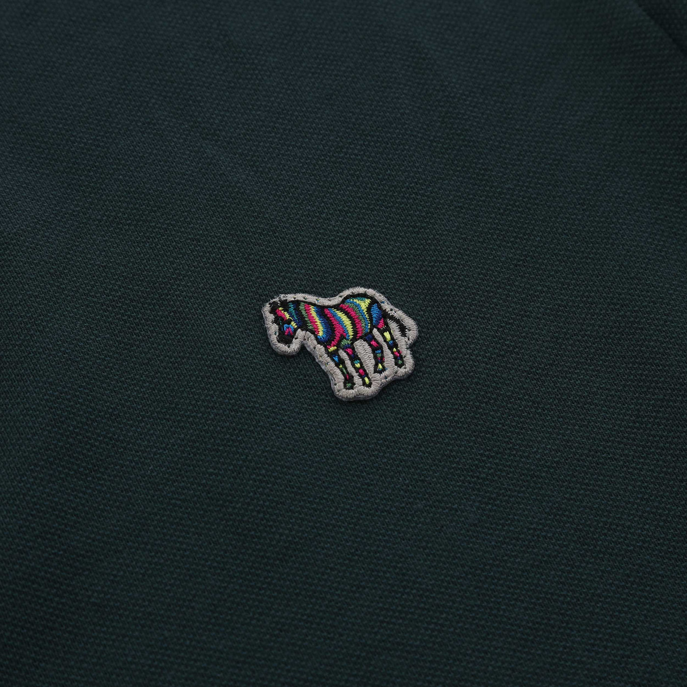 Paul Smith Zebra Badge Polo Shirt in Forest Green Logo