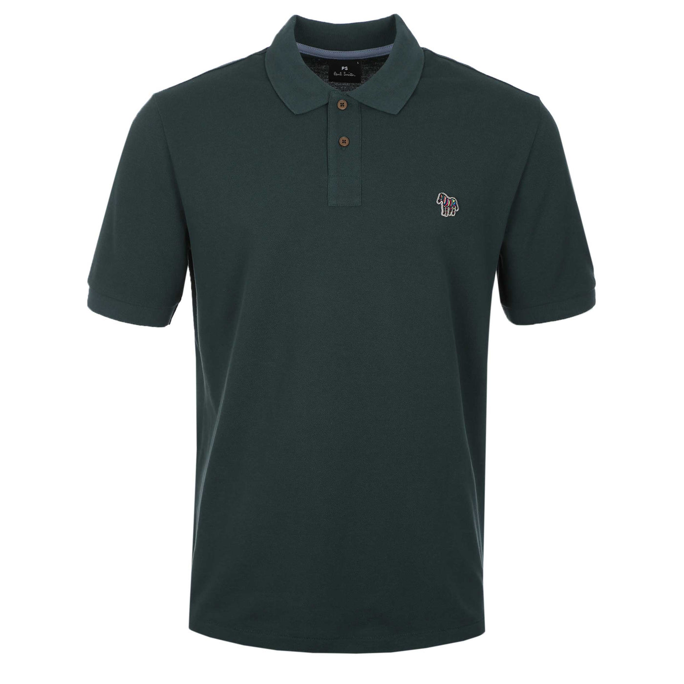 Paul Smith Zebra Badge Polo Shirt in Forest Green