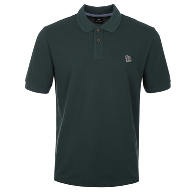Paul Smith Zebra Badge Polo Shirt in Forest Green