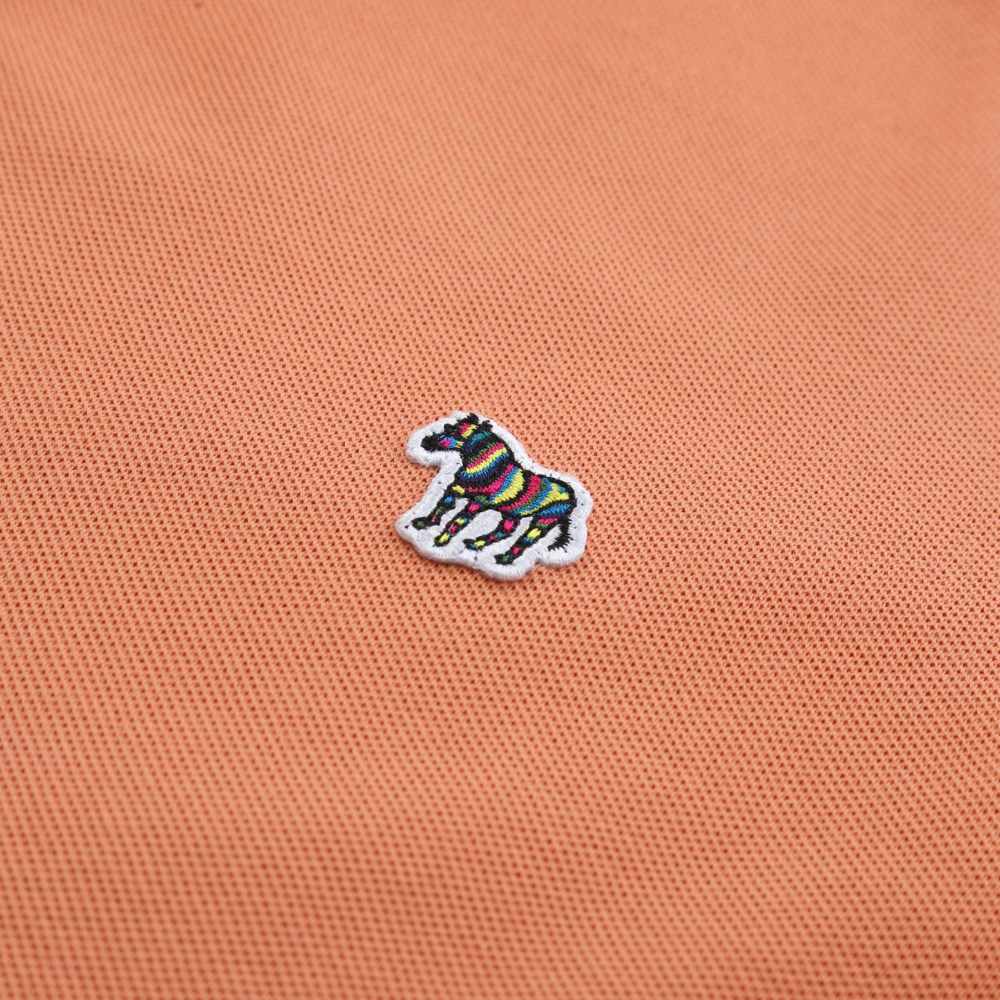 Paul Smith Zebra Badge Polo Shirt in Orange Logo