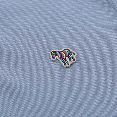 Paul Smith Zebra Badge Polo Shirt in Pale Blue Logo