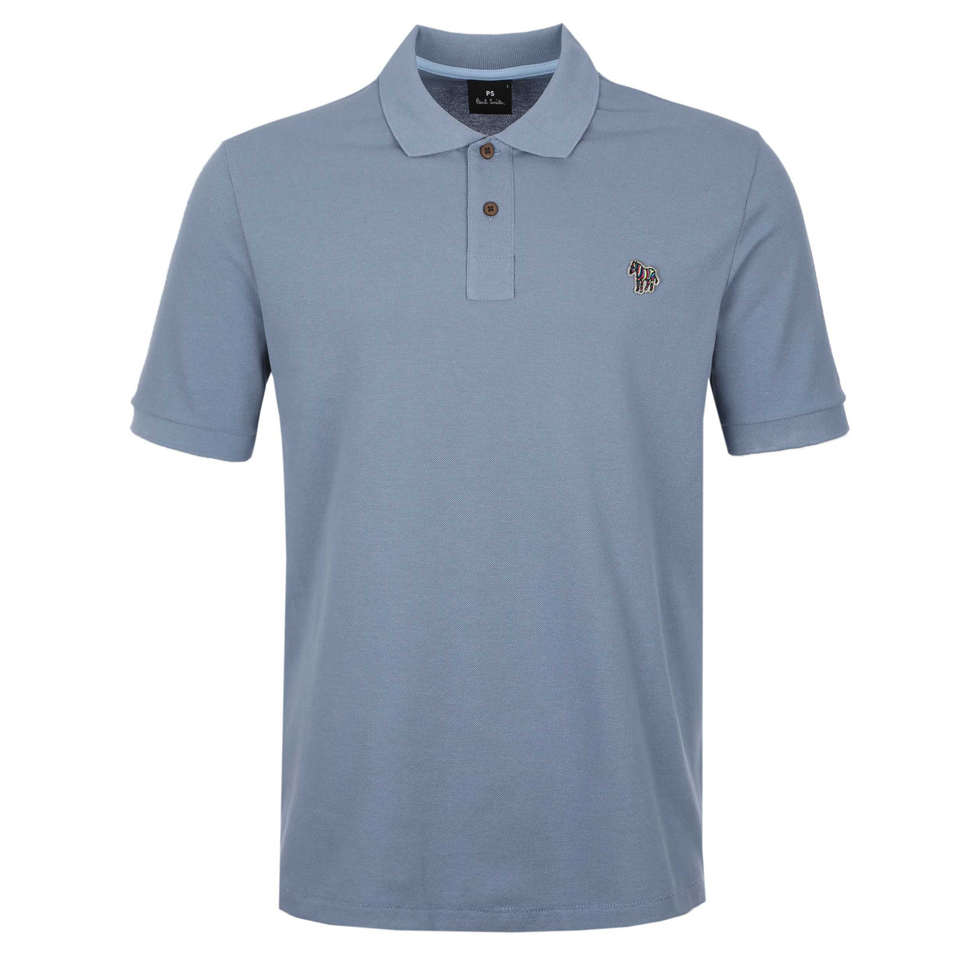 Paul Smith Zebra Badge Polo Shirt in Pale Blue