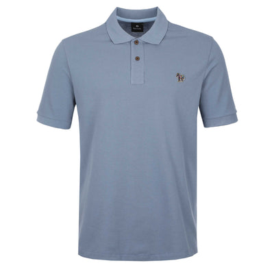Paul Smith Zebra Badge Polo Shirt in Pale Blue