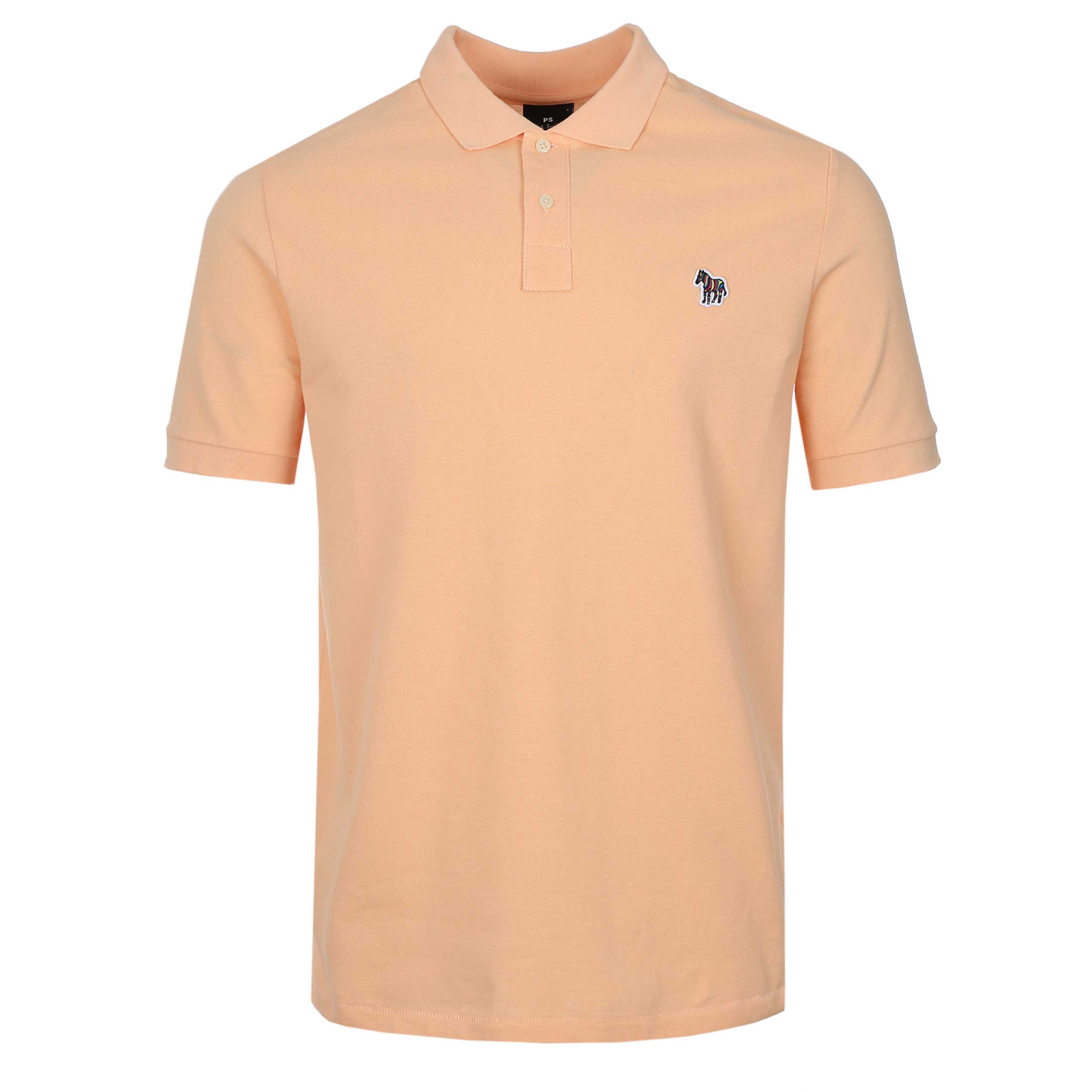 Paul Smith Zebra Badge Polo Shirt in Pale Orange