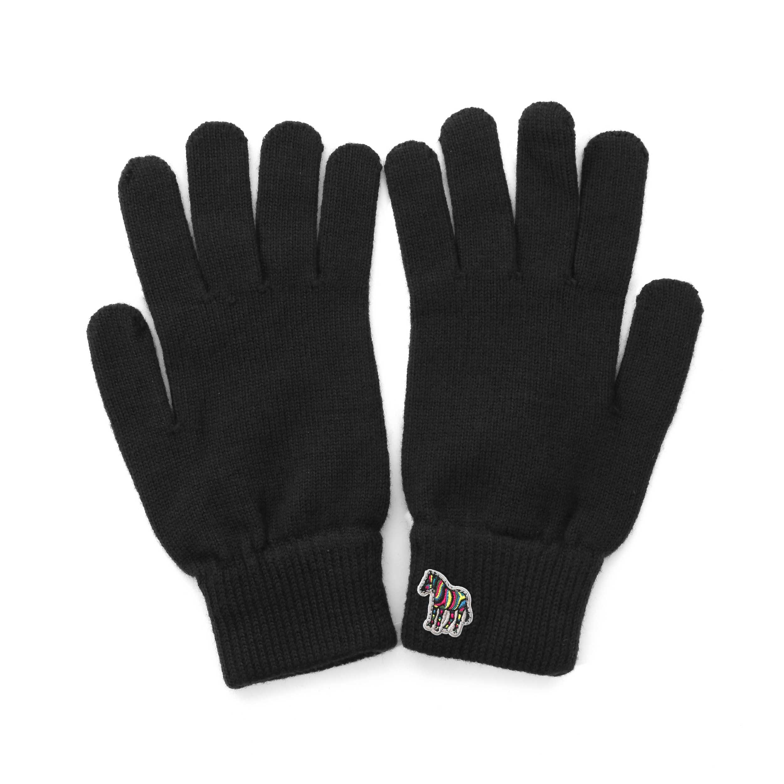 Paul Smith Zebra Gloves in Black
